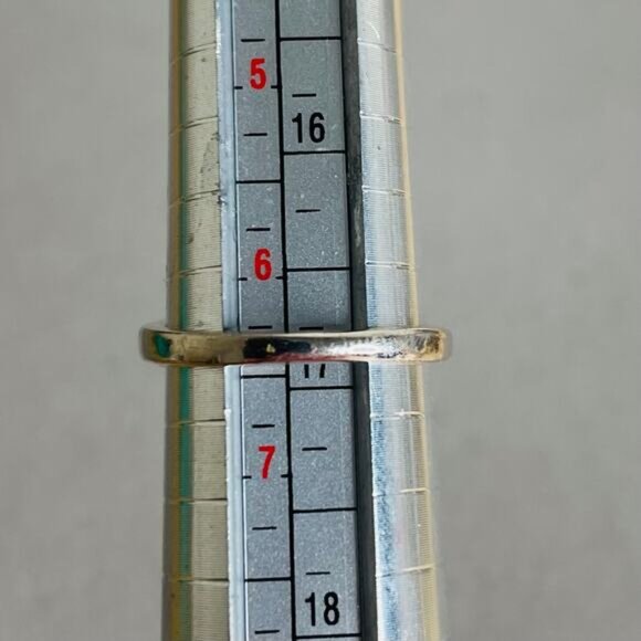 Size 6.5 Red Blue Yellow Colorful Enamel Silver Tone Ring - Picture 6 of 6